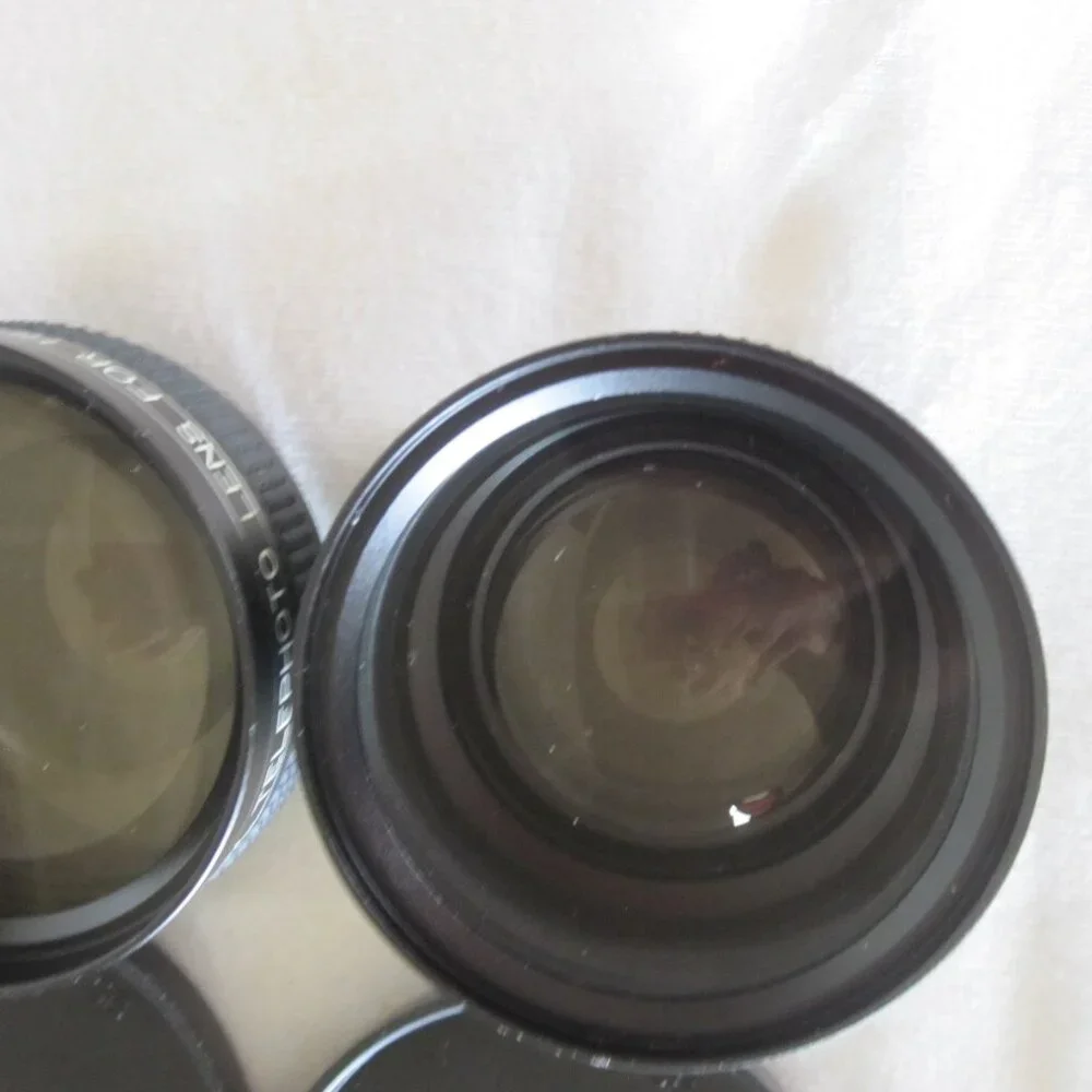 Minolta Hi-Matic Camera Lens Kit: Rokunar Wide-Angle & Telephoto w/ Case & Acc.